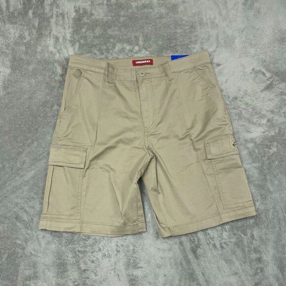 Unionbay Men’s Cargo Shorts Size 36 Tan Cotton Blend Durable 6902 - Picture 1 of 7